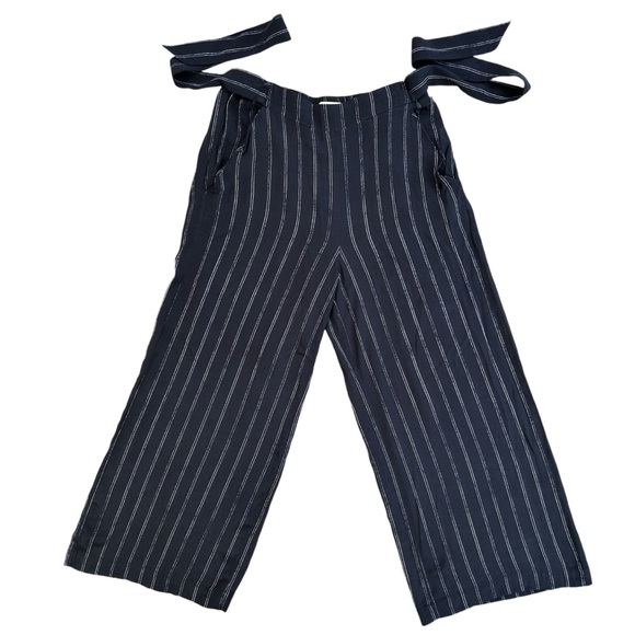 Aritzia Wilfred Faun Wide Leg Pants MED High Waist Pull-On Lagenlook Cottagecore - Picture 2 of 16